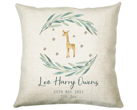 Personalised Baby Cushion New Baby Gift Printed Name Design - Pillow Gift For Girls Boys Nursery Bedroom Decor Gift CS234