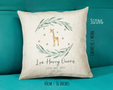 Personalised Baby Cushion New Baby Gift Printed Name Design - Pillow Gift For Girls Boys Nursery Bedroom Decor Gift CS234