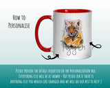 Personalised Tiger Coffee Mug MGZ137