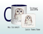 Personalised Owl Coffee Mug MGZ033