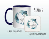 Personalised Dolphin Coffee Mug MGZ151