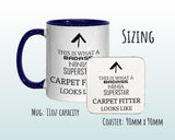 This Is What A Badass Carpet Fitter Looks Like 11oz Coffee Mug Tea Gift Idea For Flooring Installer Tradesman Floor Carpet Fitting MG0787