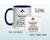 This Is What A Badass Judge Looks Like 11oz Coffee Mug Tea Gift Idea For Law Graduate Student Lawyer Solicitor Barrister Court MG0635