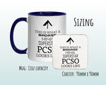 This Is What A Badass PCSO Looks Like 11oz Coffee Mug Tea Gift Idea For Police Community Support Officer Police Force MG0803