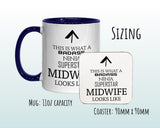 This Is What A Badass Midwife Looks Like 11oz Coffee Mug Tea Gift Idea For Pregnancy Nurse Baby Delivery Ward Hospital Midwifery MG0642