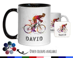 Personalised Cycling Mug Gift - Great Gift for Cyclists - Bike Mug - Cycling Gifts for Men - Road Bicycle Bike Biker Design MGZ271
