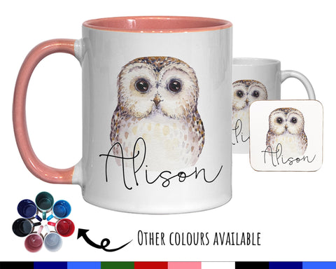 Personalised Owl Coffee Mug MGZ033
