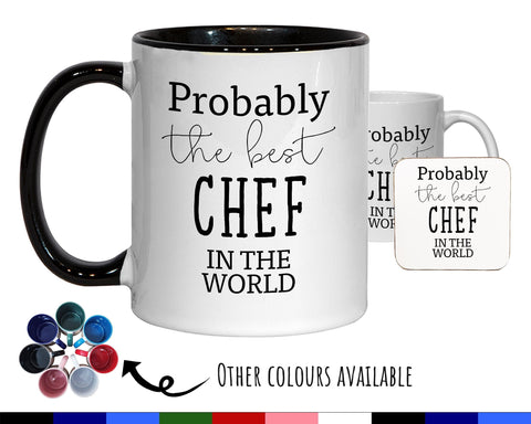 Probably The Best Chef In The World 11oz Coffee Mug Tea Gift Idea For Restaurant Kitchen Staff Worker Cooking Cook Sous Head Chef MG0423
