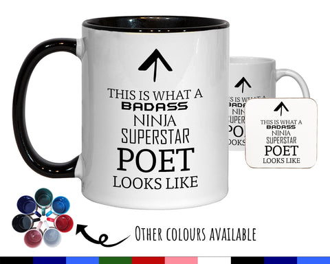 This Is What A Badass Poet Looks Like 11oz Coffee Mug Tea Gift Idea For Poetry Writer Author Book Of Poems Lyric Writer Graduate MG0783