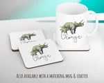 Personalised Dinosaur Cushion Gift Printed Name Design - Cushion Throw Pillow Gift For Boy Girl Kids Bedroom Birthday Christmas Gift CS166