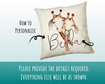 Personalised Giraffe Cushion Gift Printed Name Design - Cushion Throw Pillow Gift For Mum Dad Friend Bedroom Birthday Christmas Gift CS073