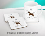 Anatomy of a Boxer Dog Funny Gift For Him Or Her Cushion Pillow Bedroom Decor STC0091