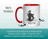 Personalised Fishing Gift Mug - Ceramic Coffee Tea Hot Chocolate Mug Fishing Gift for Fishing Lovers - Secret Santa Gift Idea for Him MG0845