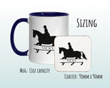 Personalised Horse Dressage Gift Mug - Ceramic Coffee Tea Hot Chocolate Mug Gift for Horse Lovers - Secret Santa Gift for Horse Rider MG0849