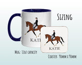 Personalised Horse Dressage Gift Mug - Ceramic Coffee Tea Hot Chocolate Mug Gift for Horse Lovers - Secret Santa Gift for Horse Rider MG0856
