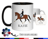 Personalised Horse Dressage Gift Mug - Ceramic Coffee Tea Hot Chocolate Mug Gift for Horse Lovers - Secret Santa Gift for Horse Rider MG0856