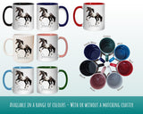 Personalised Horse Gift Mug - Ceramic Coffee Tea Hot Chocolate Mug Gift for Horse Lovers - Secret Santa Gift for Piebald Horse Rider MG0857