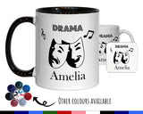 Personalised Theatre Drama Gift Mug - Ceramic Coffee Tea Hot Chocolate Mug Gift for Theatre Lovers - Secret Santa Gift Idea Drama MG0858