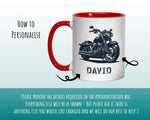 Personalised Motorbike Gift Mug - Ceramic Coffee Tea Hot Chocolate Mug Gift for Motorcycle Lovers - Secret Santa Gift for Bike Rider MG0862