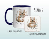 Personalised Beaver Gift Mug - Ceramic Coffee Tea Hot Chocolate Mug Gift for Beaver Lover - Secret Santa Gift for Animal Lovers MG0863
