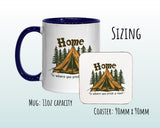 Camping Gift Mug - Ceramic Coffee Tea Hot Chocolate Mug Gift for Bell Tent Camping Lovers - Secret Santa Gift for Camper MG0884