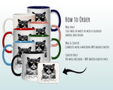 Personalised Cat Lovers Gift Mug - Ceramic Coffee Tea Chocolate Mug Coaster - Cool Cat Design for Cat Owner Cat Mum Dad Secret Santa MG0889