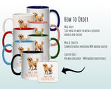 Golden Retriever Gift Mug - Ceramic Coffee Tea Chocolate Mug Coaster Golden Retriever Design for Dog Mum Dad Owner Secret Santa MG0902
