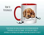 Personalised Cocker Spaniel Gift Mug - Ceramic Coffee Tea Chocolate Mug Coaster English Spaniel Design Dog Mum Dad Owner Secret Santa MG0911