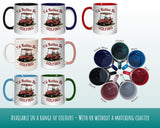 Golf Gift Mug - Ceramic Coffee Tea Hot Chocolate Mug Golfer Gift for Golfing Lovers - Golf Cart Design Secret Santa Gift Idea for Him MG0915