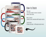 Sewing Gift Mug - Ceramic Coffee Tea Hot Chocolate Mug Gift for Sewing Lovers - Coffee & Sewing Design Secret Santa Gift Idea for Her MG0926