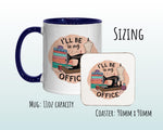Sewing Gift Mug - Ceramic Coffee Tea Hot Chocolate Mug Gift for Sewing Lovers - Sewing Office Design Secret Santa Gift Idea for Her MG0927