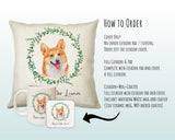 Personalised Corgi Cushion Gift Reserved For Dog Mum Dad Pet Animal Design Cushion Throw Pillow Gift Christmas Decor Gift CS024