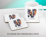 Birthday Gift For Girl Horse Lover Cushion Gift Printed Name Design Cushion Throw Pillow Gift For Girls Nursery Bedroom Christmas Gift CS521