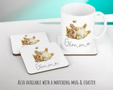 Personalised Cat Lover Cushion Gift Printed Name Design - Cushion Throw Pillow Gift For Boys Nursery Bedroom Birthday Christmas Gift CS042