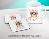 Personalised Cat Lover Cushion Gift Printed Name Design - Cushion Throw Pillow Gift For Boys Nursery Bedroom Birthday Christmas Gift CS043