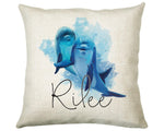 Personalised Dolphin Cushion Gift Printed Name Design Sealife Cushion Throw Pillow Gift For Mum Dad Friend Bedroom Birthday Gift CS154