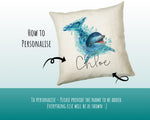 Personalised Dolphin Cushion Gift Printed Name Design Sealife Cushion Throw Pillow Gift For Mum Dad Friend Bedroom Birthday Gift CS150