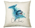 Personalised Dolphin Cushion Gift Printed Name Design Sealife Cushion Throw Pillow Gift For Mum Dad Friend Bedroom Birthday Gift CS150
