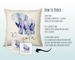 Personalised Elephant Cushion Gift Printed Name Design - Cushion Throw Pillow Gift For Mum Dad Friend Bedroom Birthday Christmas Gift CS046