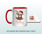 Personalised Christmas Sack - Santa Sack for Kids Presents Xmas Reindeer Santa Design Stocking Christmas Eve Bag Box for Girls & Boys XS013