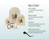 Personalised Christmas Sack - Santa Sack for Kids Presents Xmas Reindeer Tree Design Stocking Christmas Eve Bag Box for Girls & Boys XS011