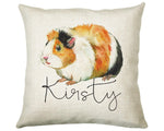 Personalised Guinea Pig Cushion Gift Printed Name Design - Cushion Throw Pillow Gift For Mum Friend Bedroom Birthday Christmas Gift CS330