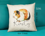 Personalised Guinea Pig Cushion Gift Printed Name Design - Cushion Throw Pillow Gift For Mum Friend Bedroom Birthday Christmas Gift CS330