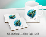 Personalised Sea Turtle Cushion Gift Printed Name Design - Cushion Throw Pillow Gift For Boy Girl Nursery Bedroom Christmas Gift CS084