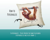 Personalised Monkey Cushion Gift Printed Name Design - Cushion Throw Pillow Gift For Mum Dad Friend Bedroom Birthday Christmas Gift CS066