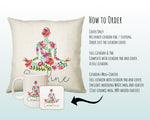 Personalised Yoga Cushion Gift Printed Name Design - Cushion Throw Pillow Gift For Yoga Lover Yogi Enthusiast CS300