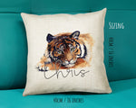 Personalised Tiger Cushion Gift Printed Name Design Big Cat Cushion Throw Pillow Gift For Mum Dad Friend Bedroom Birthday Gift CS138