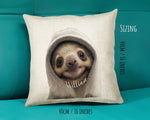 Birthday Gift For Boy Girl Sloth Cushion Gift Printed Name Design Cushion Throw Pillow Gift For Girls Nursery Bedroom Animal Gift CS533