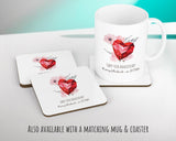 Personalised 40th Ruby Anniversary Gift Cushion 40 Years Custom Design Gift Valentines Present - Wedding Cushion Pillow Gift STC0095