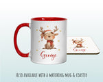 Personalised Christmas Sack - Santa Sack for Kids Presents Xmas Cute Reindeer Design Stocking Christmas Eve Bag Box for Girls & Boys XS031